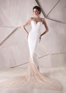 Mermaid wedding dress with train