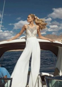 Wedding summer suit for the second marriage