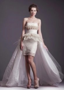 Robe de mariée courte d'Anastasia Gorbunova