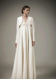 Empire evening dress with bolero