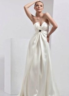 Draped Maternity Wedding Dress