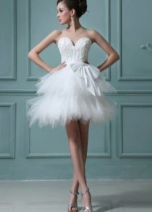 Wedding dress with tutu