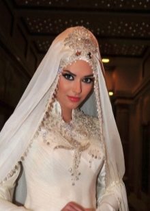 Stand Collar Muslim Wedding Dress