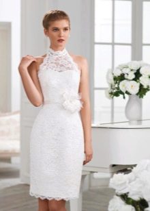 Robe courte de mariage droite