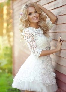 Short wedding dress baby dol
