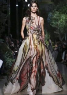 Color beach wedding dress