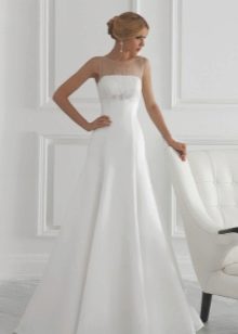 Inexpensive A-line wedding dress