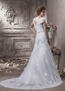 Bridal Lace Convertible Dress with Detachable Top