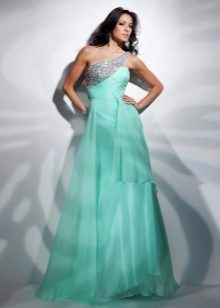 Greek wedding dress with rhinestones