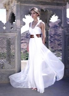 Greek wedding dress for beach ceremony