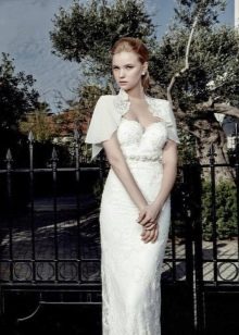 Lace wedding dress with bolero