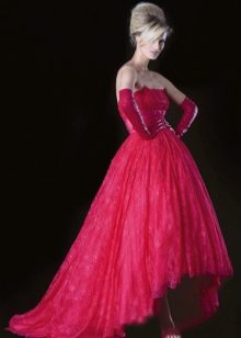 Red wedding dress
