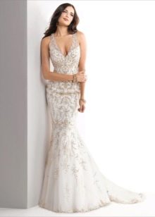 Mermaid lace wedding dress