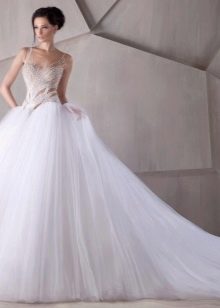 Puffy youth wedding dress