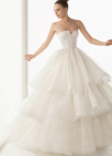 Lush silk wedding dress