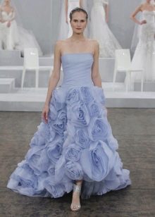 Wedding dress by Monique Lhuillier blue