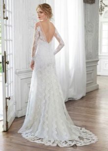 Partly Open Back Wedding Dress