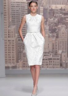Sheath wedding dress