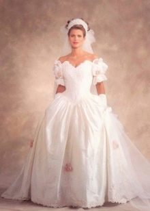 80s style wedding dress