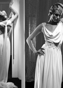 Isabel Zapardiez Greek wedding dress