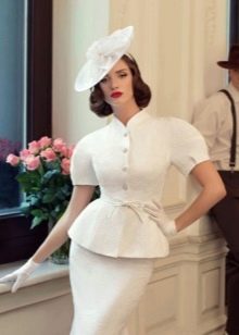 Wedding dress with peplum from Tatiana Kaplun