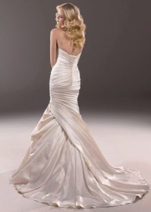 Mermaid wedding dress satin