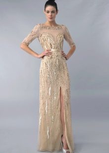 Nude Evening Dress