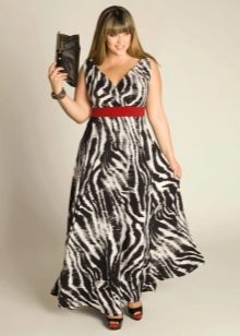 Zebra evening sundress