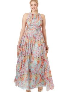 Summer evening sundress for full