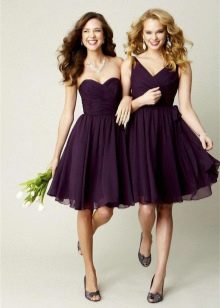 Short purple dress