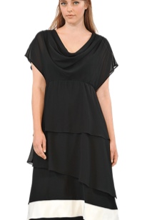 Evening dress for plump by Elena Miro