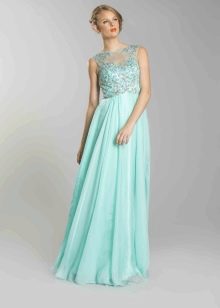 Mint evening dress - blonde