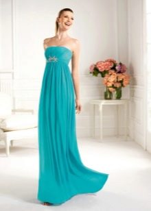 Navy blue evening dress