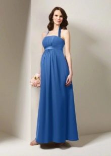 Indigo evening maternity sundress