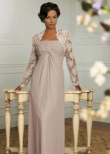 Empire evening dress for mother of the bride