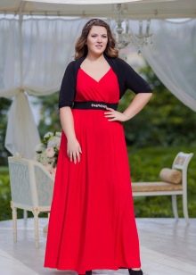 Evening dress for mother of the bride with a slit