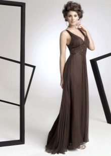 Empire style evening dress for groom's mothers