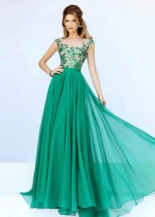Green evening dress beautiful
