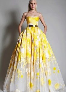 Lush evening dress yellow