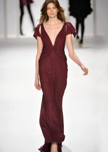 deep burgundy dress