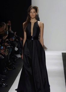 Satin evening dress