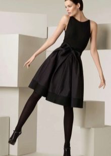 evening dress with a full skirt by Donna Karan
