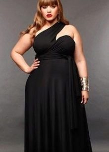 Greek evening dress for fat