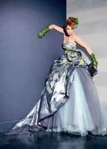 Asphalt wedding lush dress