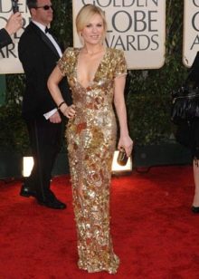 Evening Dress by Alexander Mcqueen gold