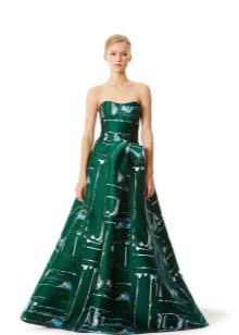 Evening dress by Carolina Herrera green