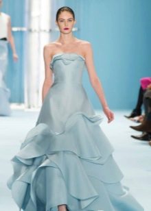 Evening dress by Carolina Herrera blue