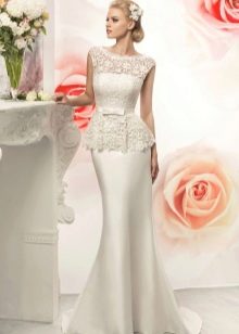 Wedding Lace Peplum Dress