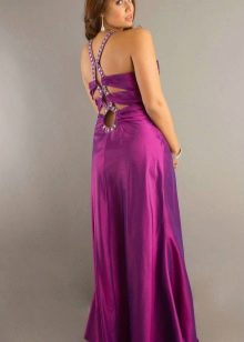 Plus Size Open Back Evening Dress