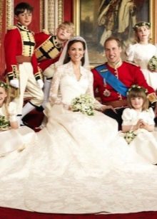 Kate Middleton's wedding dress with a train